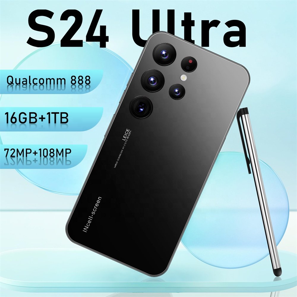 Wholesale price Original S24 Ultra 7.3inch HD 16GB+1TB 5g smartphone Android14 phone Brand new High quality Mobilephone